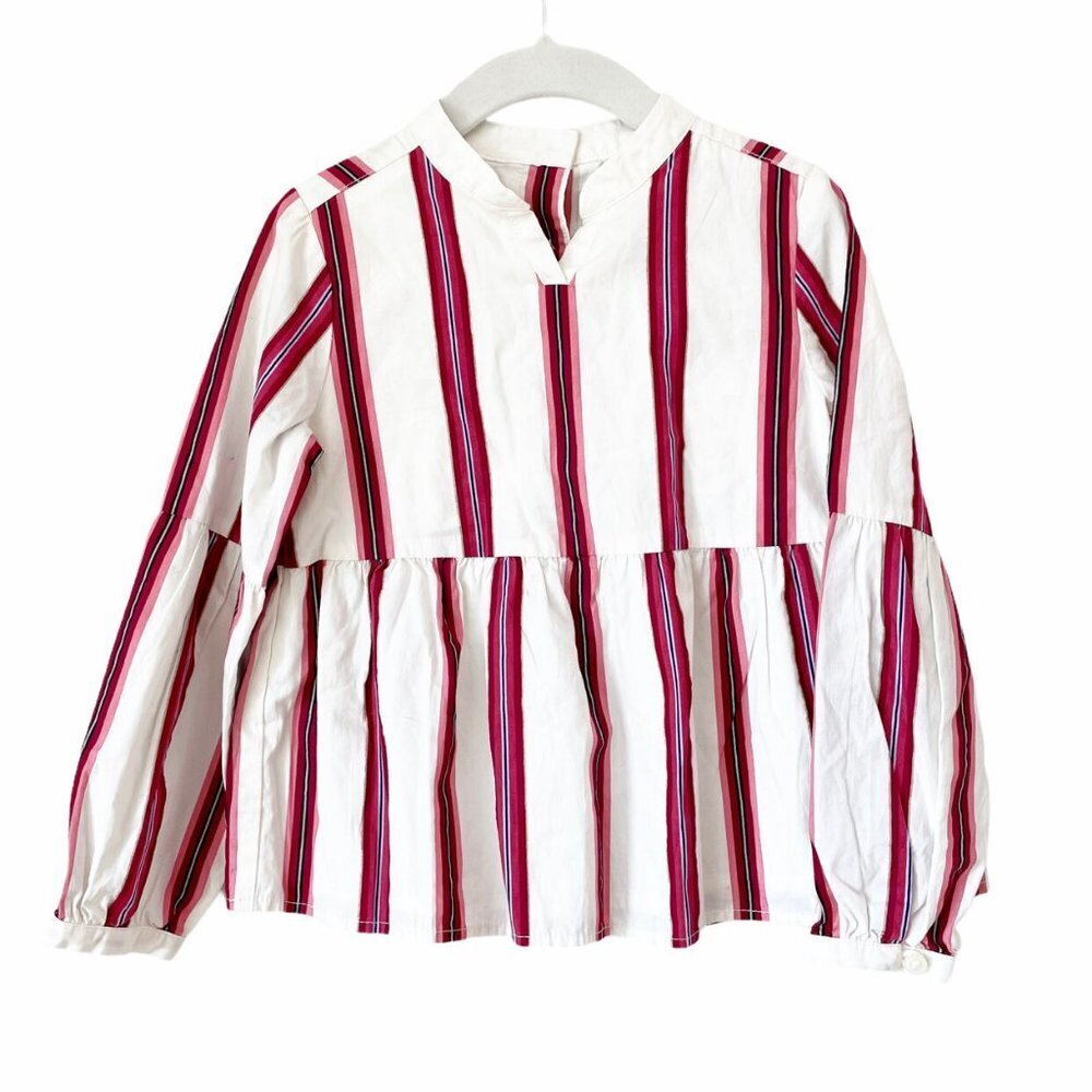 Janie & Jack Striped Peplum Top
